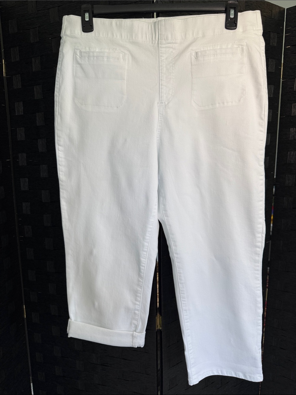 Westbound White Ankle Crop Jeans Size 16 NWOT